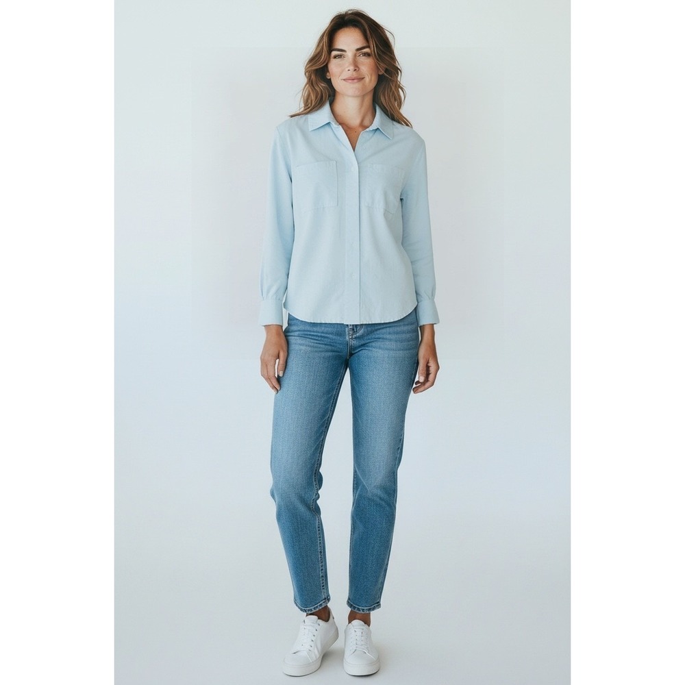 Talbots Petite Medium button up blouse